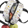 Wildflowers White Insulated Lunch Bag with Handles & Shoulder Strap