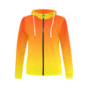 Ombre Orange Yellow Full Zip Hoodie up to 2 XL