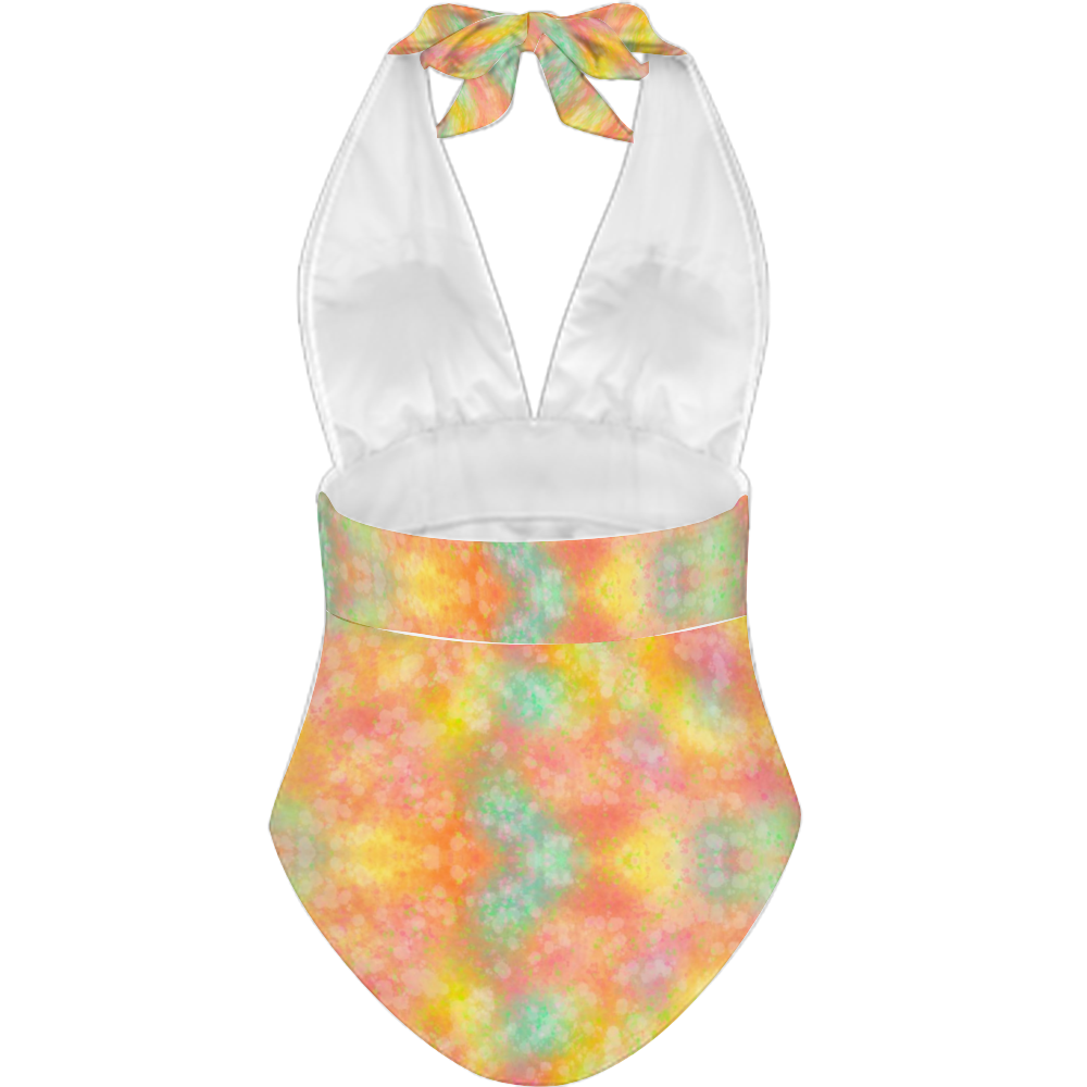 Candy Floss Halter Neck Bathing Suit (FWS)