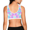 Pink Purple Aqua Spots Sports Top up to 3 XL