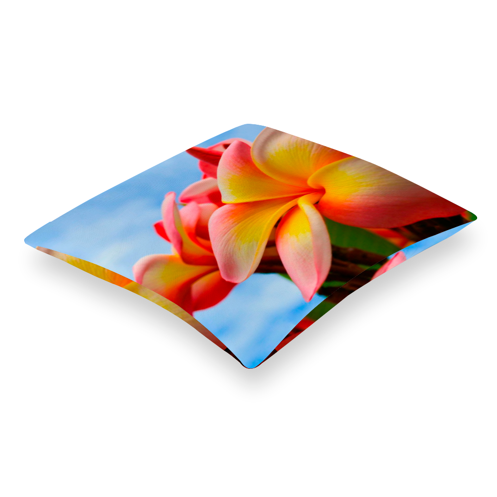 Frangipani Sky Multisize Zip Cushion Cover (FWS)