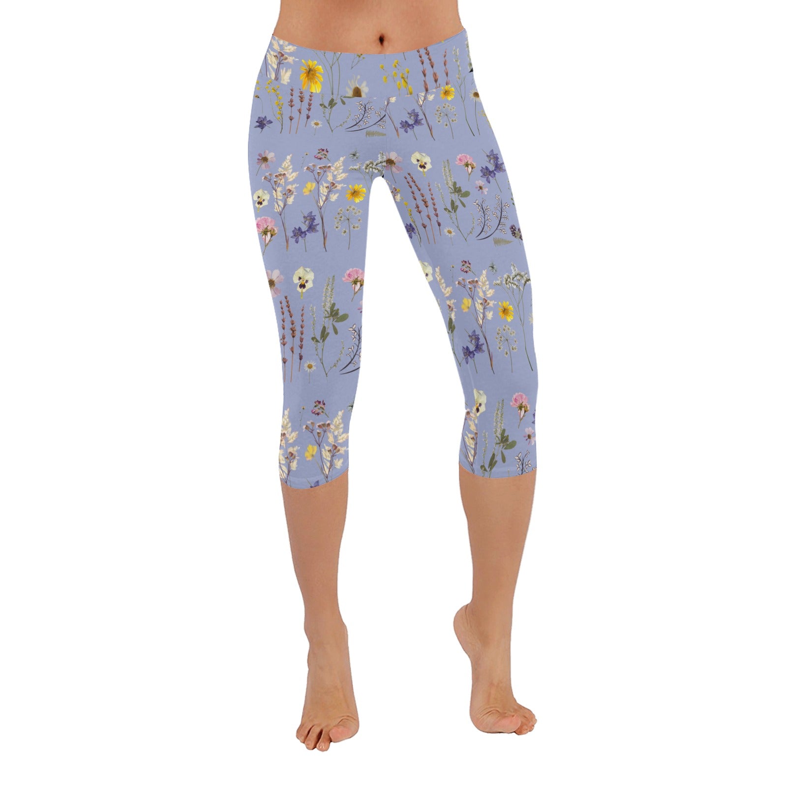 Wildflowers Lilac Capri Leggings up to 5 XL 1