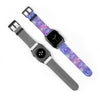 Blue Pink Aqua Apple iWatch Strap Vegan Leather