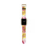 Pink Dahlia Apple iWatch Strap Vegan Leather