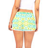 Yellow Aqua Spots Drawstring Shorts up to 2 XL