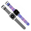 Blue Pink Aqua Apple iWatch Strap Vegan Leather