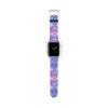 Blue Pink Aqua Apple iWatch Strap Vegan Leather