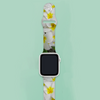 Fresh White Frangipanis Apple iWatch Replacement Strap TPU Rubber (FWS)