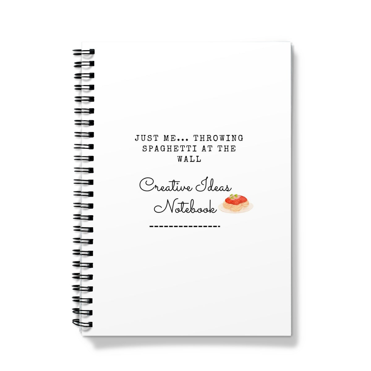 Spaghetti at the Wall A5 Lined Notebook (FWS)