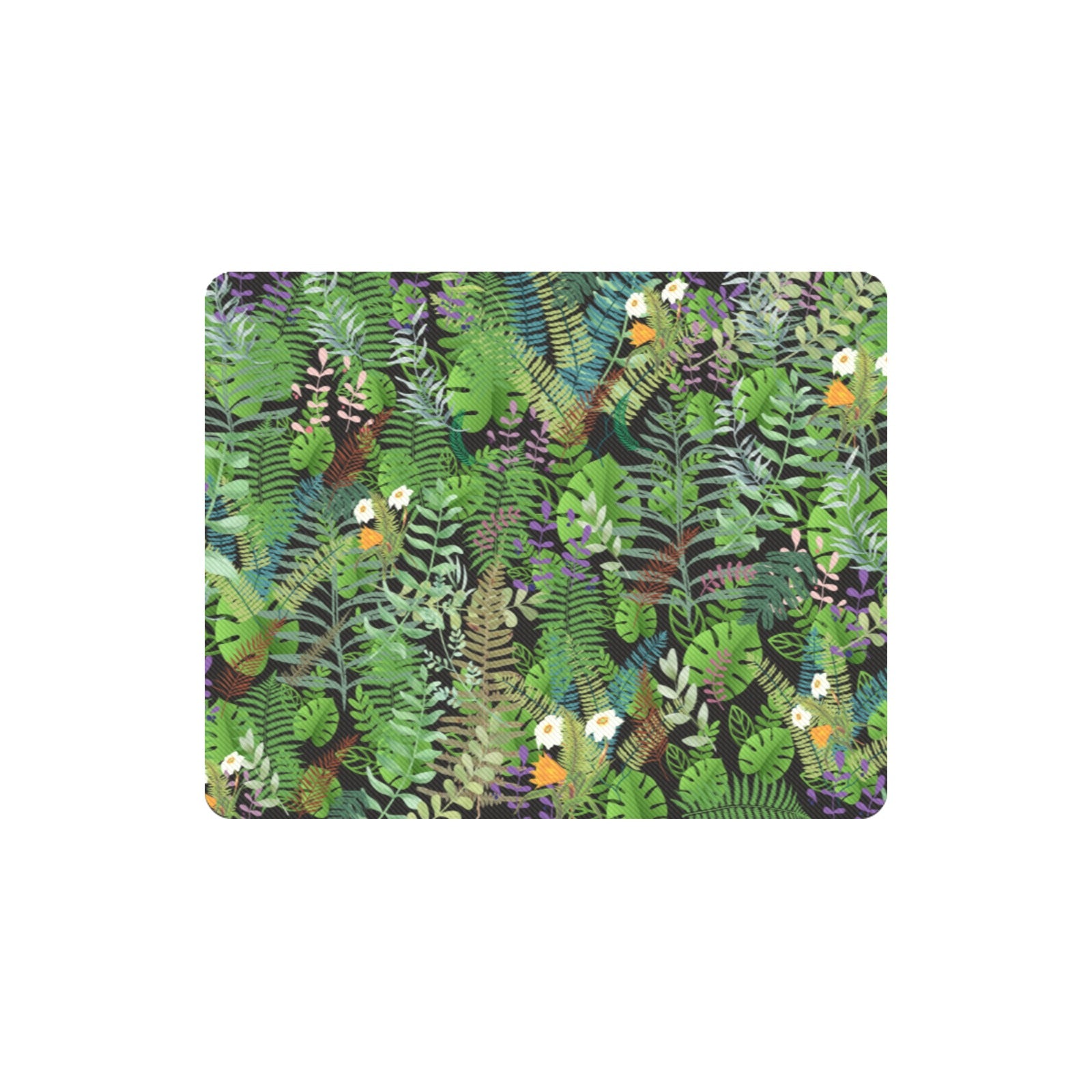 Graphic Jungle Black Rectangle Mousepad (Made In Australia)