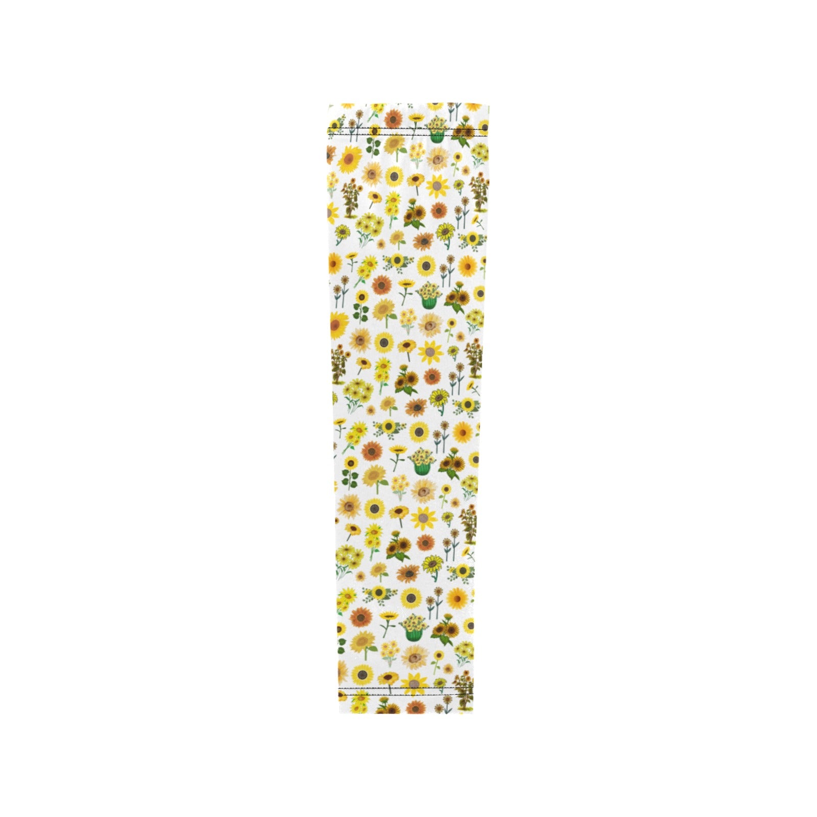 Sunflowers Graphic White Weather Protection Arm Sleeves (FWS)