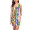 Windswept Rainbows Stained Glass Sleeveless Tank Dress upto 3 XL (FWS)