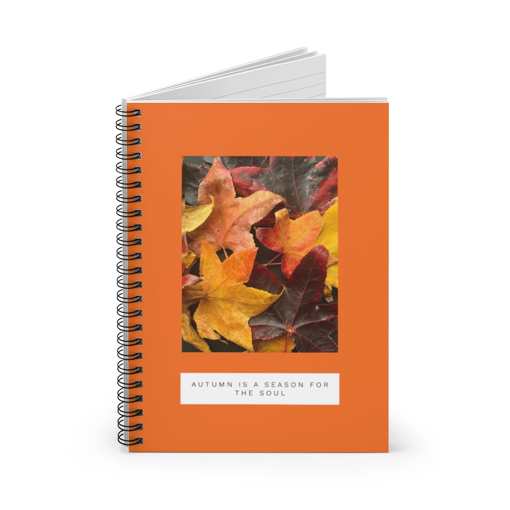 Autumn Leaves A5 Lined Spiral Bound Notebook (FWS)