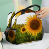 Sunflowers Insulated Lunch Bag with Handles & Shoulder Strap