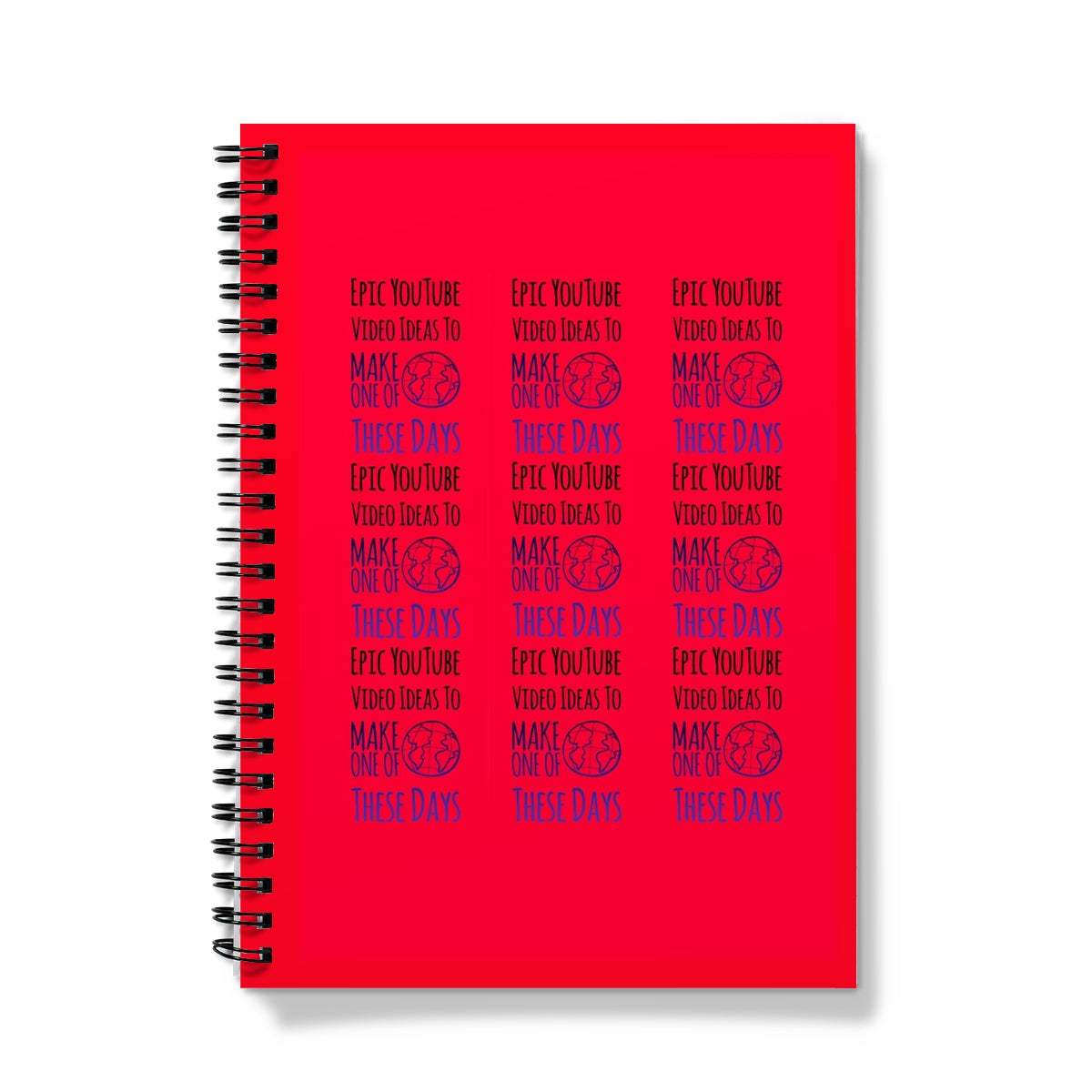 YouTube Ideas A5 Lined Spiral Bound Notebook (FWS)