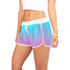 Ombre Aqua Pink Drawstring Shorts up to 2 XL