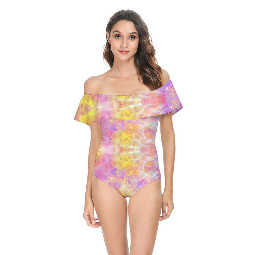 Pretty Pastels Flounce Top Swimsuit up to 6 XL (FWS)