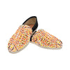 Leopard Fire Women's Canvas Slip On Shoes