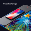 Hawaiian Blue Wireless Charging Luminous Mousepad in two sizes