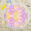 Pretty Pastels Circular Beach Shawl / Blanket (FWS)