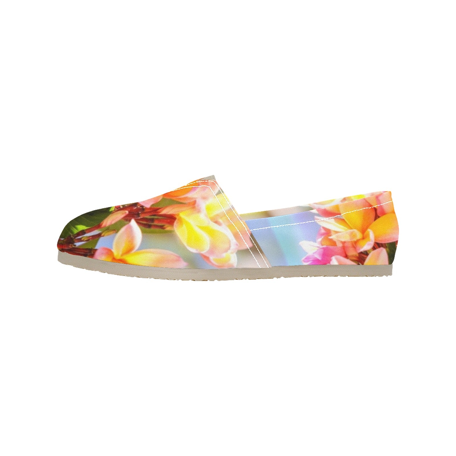 Fresh Frangipanis LL Women's Canvas Slip On Shoes