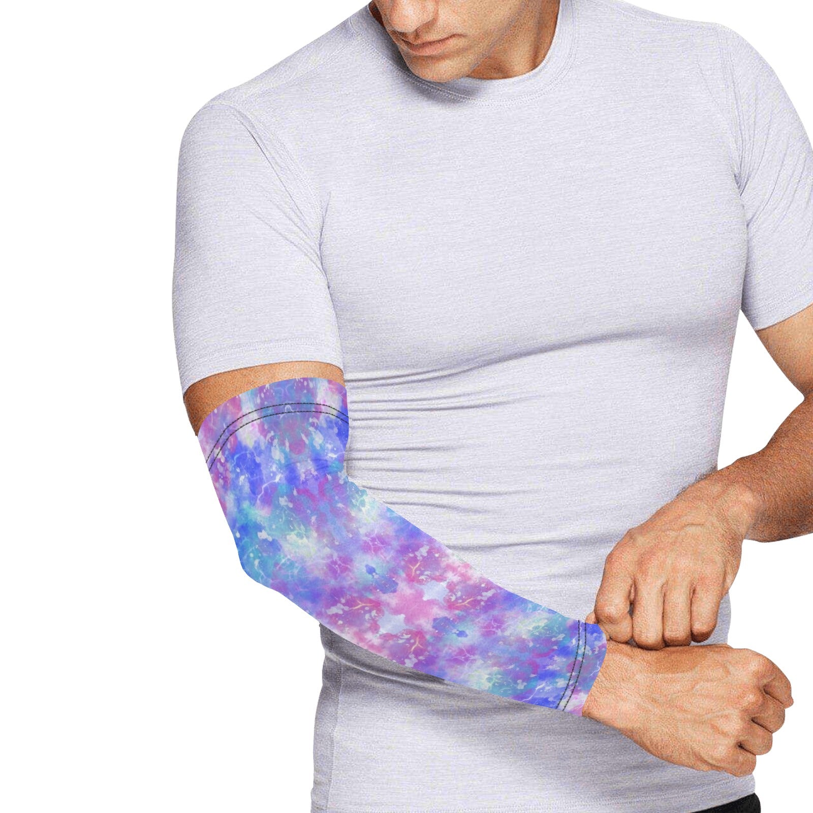 Blue Pink Aqua Weather Protection Arm Sleeves (FWS)