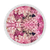 Pink Chrys Circular Beach Shawl / Blanket (FWS)