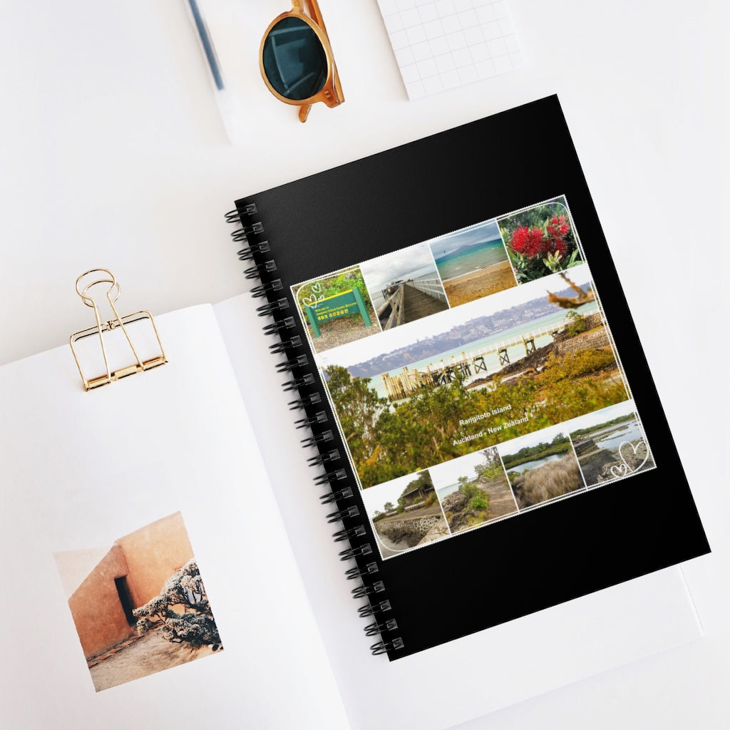 Rangitoto Island A5 Lined Spiral Bound Notebook Colour (FWS)