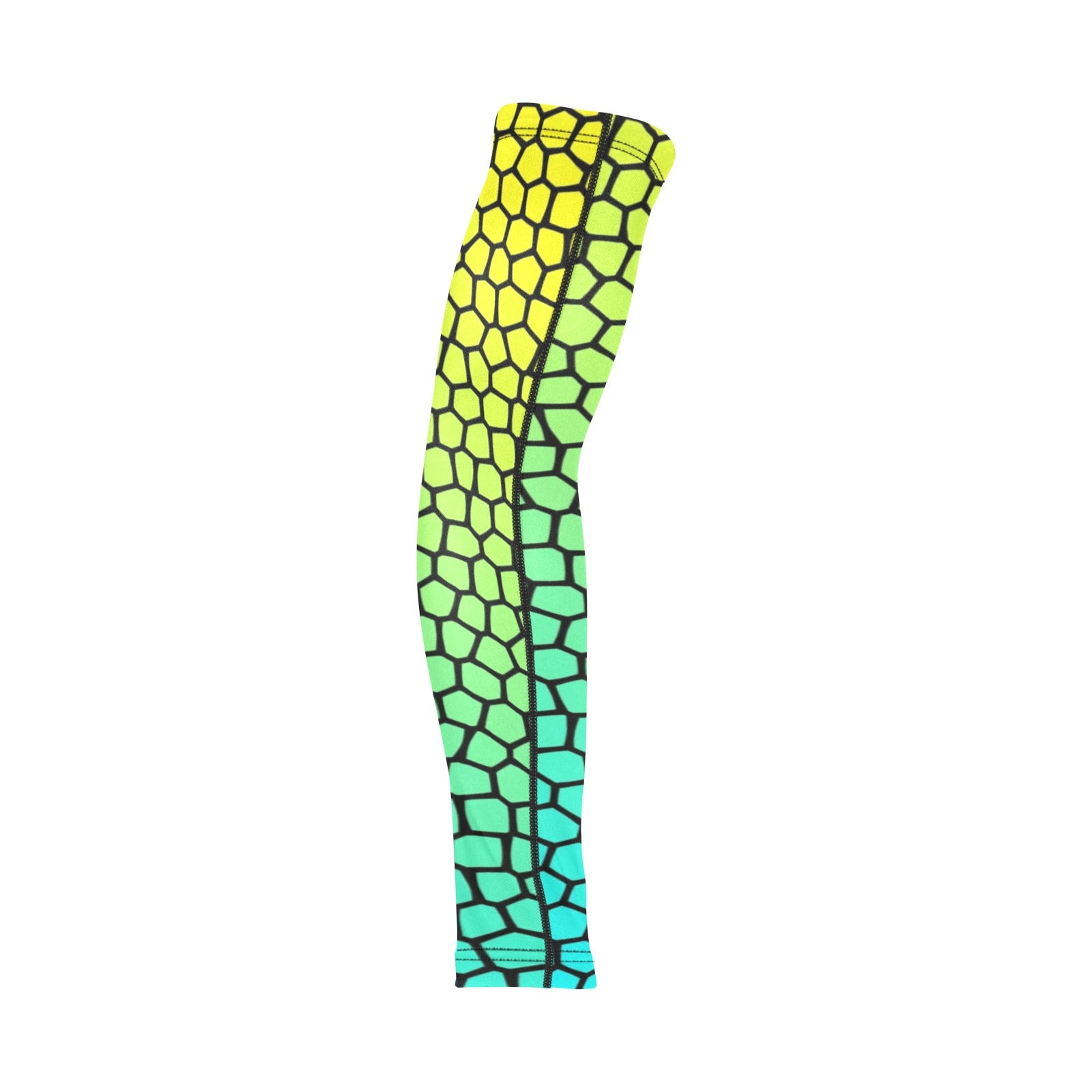 Yellow to Aqua Stained Glass Weather Protection Arm Sleeves (FWS)