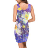 Art Flowers Sleeveless Tank Style Dress up to 3 XL (FWS)