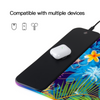 Hawaiian Blue Wireless Charging Luminous Mousepad in two sizes