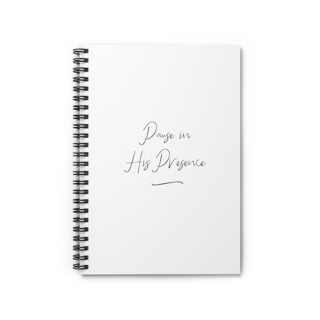 Pause in his Presence A5 Spiral Bound Notebook (FWS)