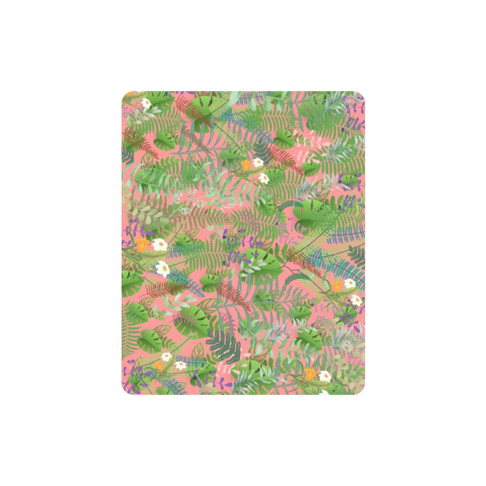 Graphic Jungle Pink Rectangle Mousepad (Made In Australia)