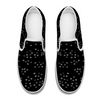 Black Numbers Unisex Slip On Canvas Shoes
