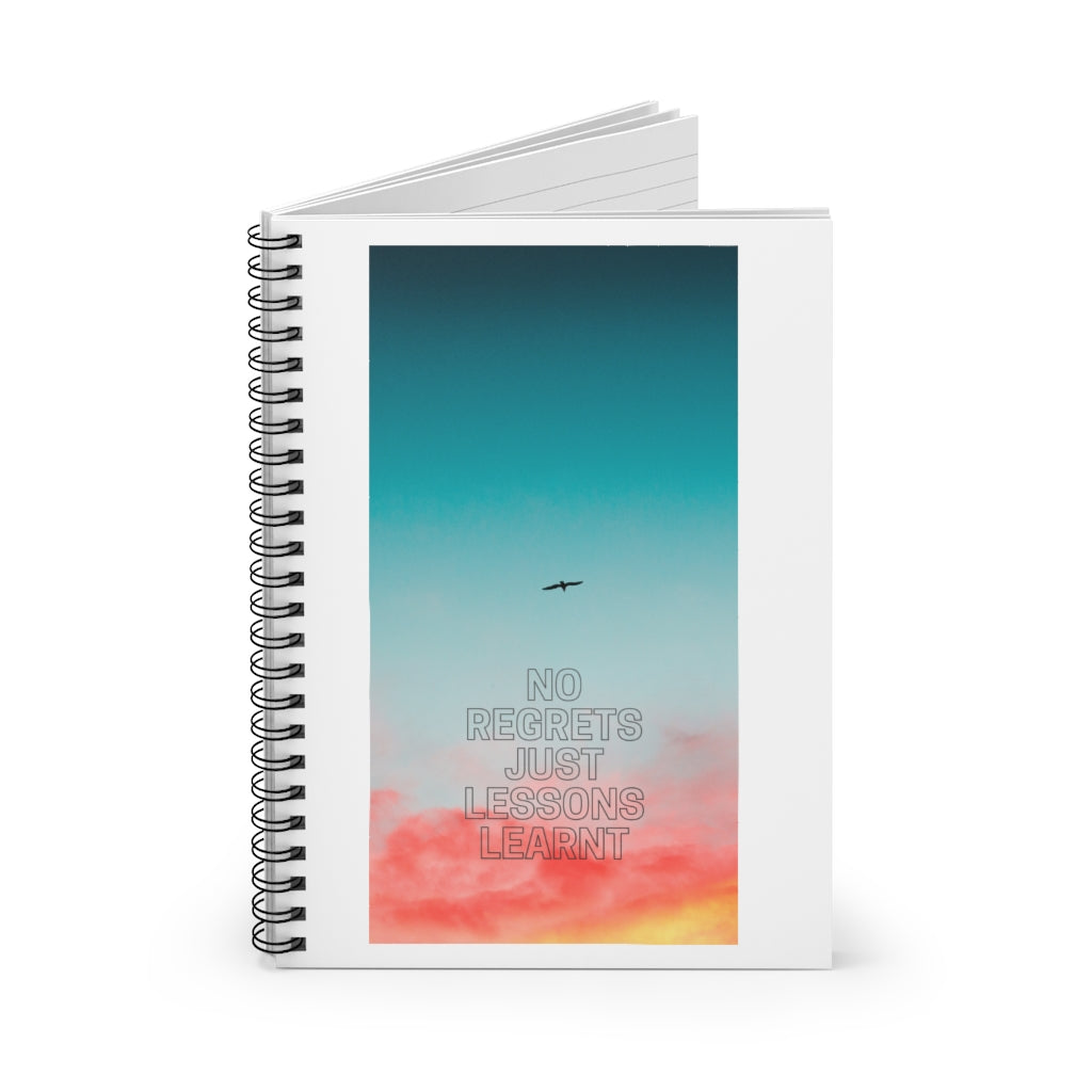 No Regrets A5 Lined Spiral Bound Notebook (FWS)