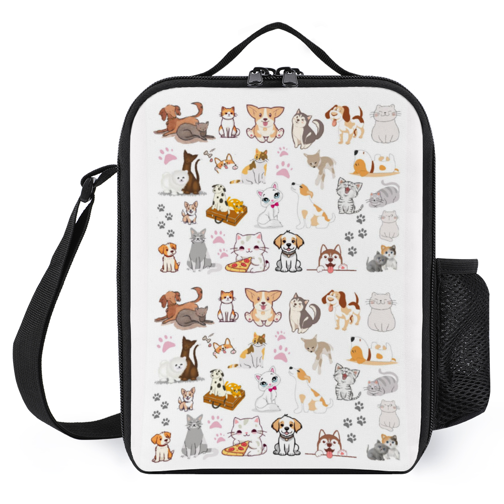 Cats & Dogs Small Insulated Lunch Bag