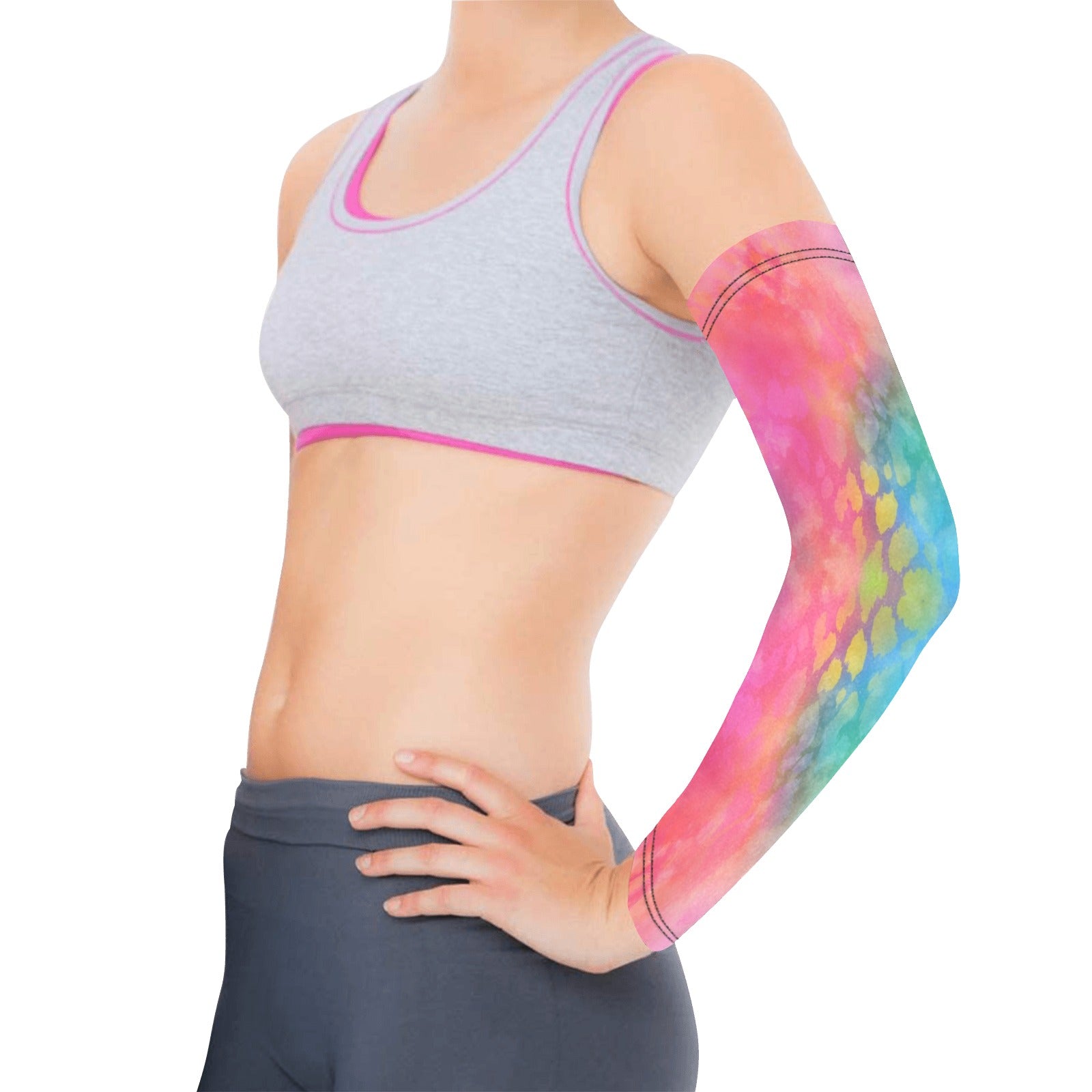 Rainbow Cotton Floss Weather Protection Arm Sleeves (FWS)