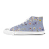 Wildflowers Lilac High Top Canvas Women's Shoes