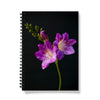 Purple Freesias A5 Lined Spiral Bound Notebook (FWS)