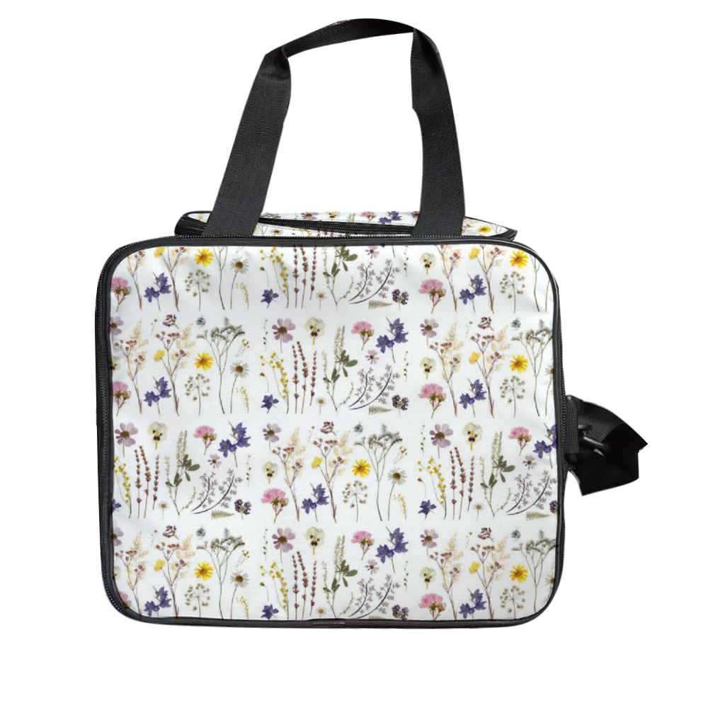 Wildflowers White Multi Function Large Waterproof Bag