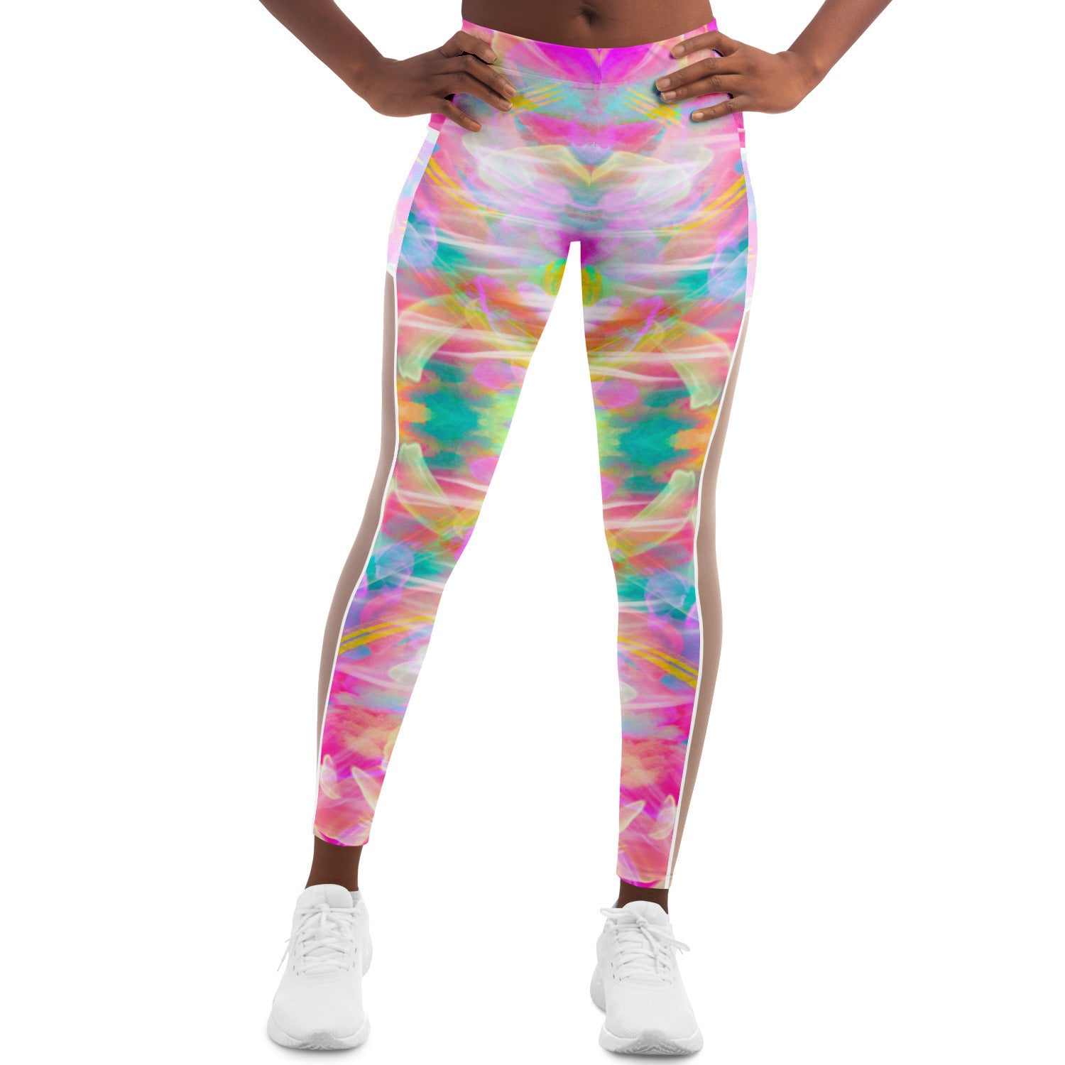 Colourful Whispers Mesh Pocket Leggings (FWS)