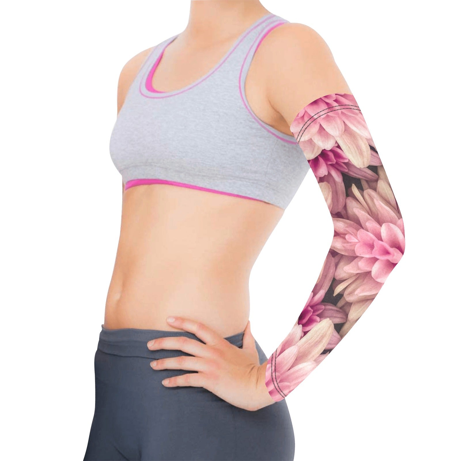 Pink Chrys Weather Protection Arm Sleeves (FWS)