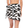 Big Leopard Short Chiffon Sarong Wrap (FWS)