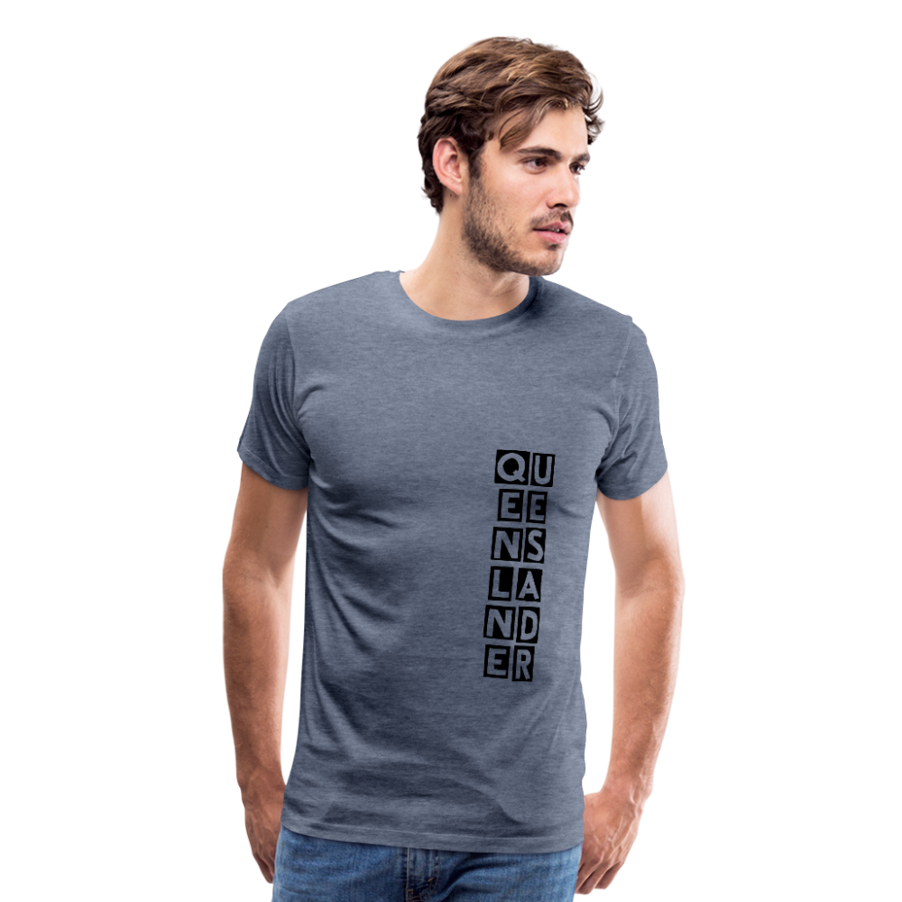 Queenslander Men's Premium T-Shirt - heather blue
