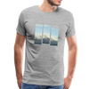 Blue Mountain Range Men's Premium T-Shirt - heather gray