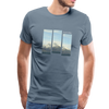 Blue Mountain Range Men's Premium T-Shirt - steel blue