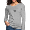 Made in Australia Women's Premium Slim Fit Long Sleeve T-Shirt - heather gray