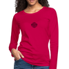 Made in Australia Women's Premium Slim Fit Long Sleeve T-Shirt - dark pink