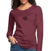 Made in Australia Women's Premium Slim Fit Long Sleeve T-Shirt - heather burgundy