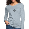 Made in Australia Women's Premium Slim Fit Long Sleeve T-Shirt - heather ice blue